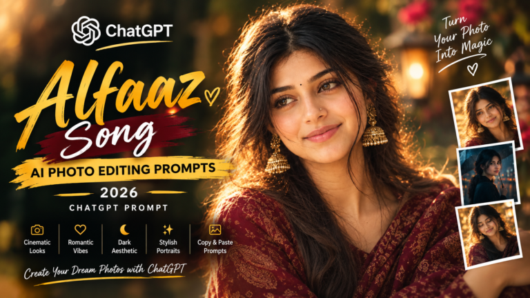 Alfaaz Song AI Photo Editing Prompts 2026 | ChatGPT Prompt
