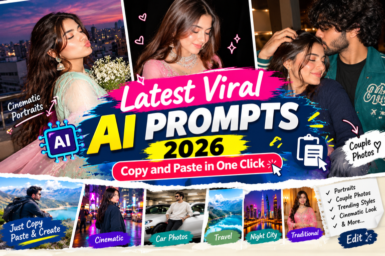 Latest Viral AI Prompts 2026 | Copy and Paste in One Click